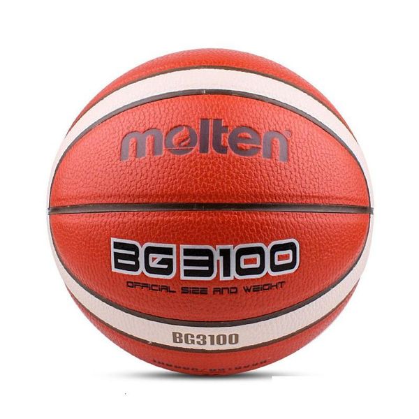 Bolas de basquete fundido Bg3100 Tamanho 7654 Certificação oficial Competição Bola padrão Equipe de treinamento masculino e feminino 230811 Drop De Dhaxr