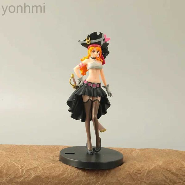 Anime Manga 17CM Desenho Animado Anime One Piece Nami PVC Action Figure Brinquedos Modelo Decoração 24329