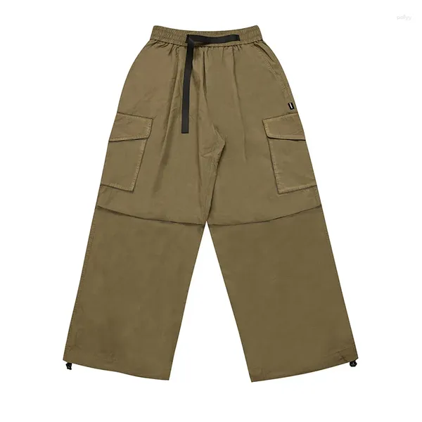 Calças masculinas verão homens soltos casuais reta perna larga carga mulheres calças de grandes dimensões jogger sweatpant cityboy meninas ao ar livre