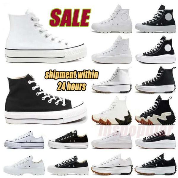 Scarpe di tela firmate Piattaforma con fondo spesso Scarpe da uomo donna Scarpe casual Anni '70 Viceversa Classiche in bianco e nero High Top Low Top Comode sneakers Cuori