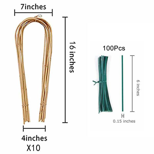 Supporta il giardino gelsomino piccoli piante piante in tela di bambù Trellis Tie Rope 400/600/480G Bamboo Croop Trellis Callia Mini Fruits