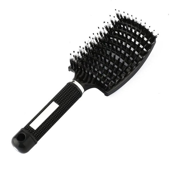 Spazzole per capelli Donna Cuoio capelluto Mas Pettine Setola Spazzola per capelli in nylon Bagnato Riccio De Brush Per Salon Barbiere Parrucchiere Strumenti per lo styling3726505 Drop D Otmft