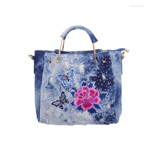 Borse a tracolla XIU LI borsa di marca per donna 2024 designer di tendenza di lusso borsa di jeans femminile moda donna Crossboby