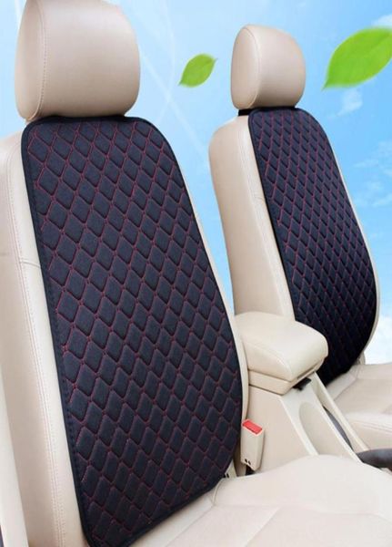 Koltuk Yastıkları Keten Araç Backrest Kapak Koruyucusu Keten Ön Yastık Pad Mat Evrensel Kayma Otomatik İç Kamyon SUV VAN7517286