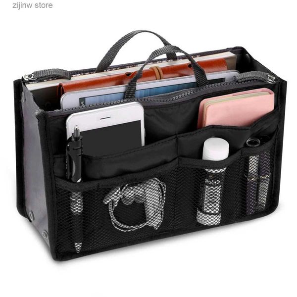 Andere Home Storage Organisation Organizer Einsatztasche Damen Reiseeinsatz Organizer Handtasche Geldbörse Großer Liner Lady Makeup Kosmetiktasche Günstige Damentasche Heißer Verkauf Y24