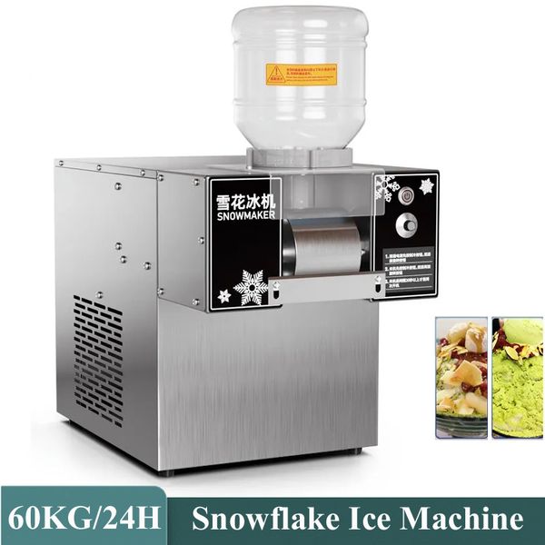 220v 360w máquina de fazer gelo de floco de neve comercial 60 kg/dias máquina bingsu máquina de gelo de neve bingsu triturador de gelo máquina de smoothie