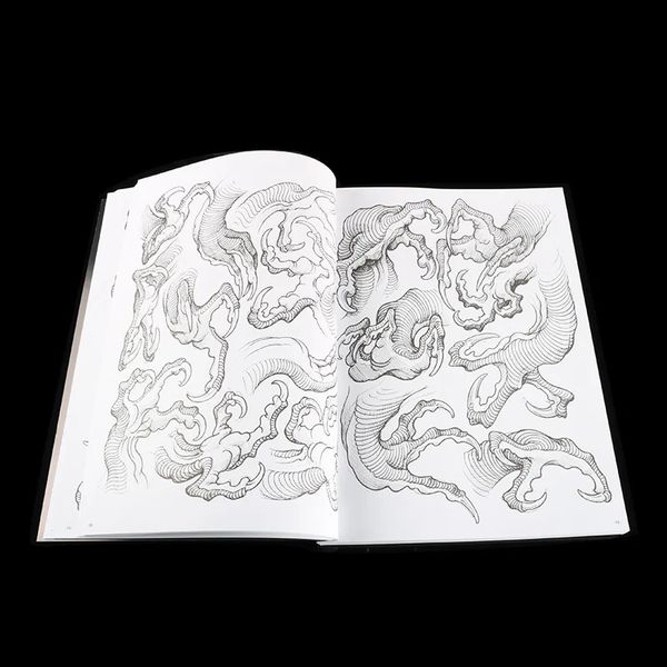 est Tattoo Book Dragon Claws Accessori per Body Art Pattern Linee chiare Design Template Album Artist 240318