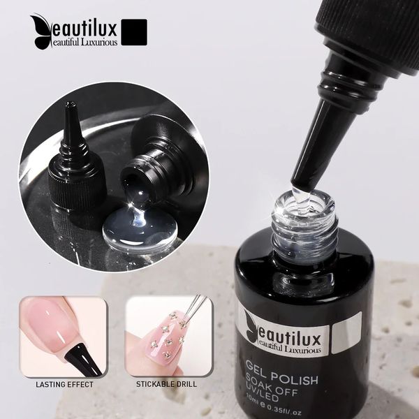 Beautilux Base Top Coat 100 мл Салонный наполнитель для гель-лака для ногтей Праймер Укрепляющие выравнивающие гели Лак Матовый глянцевый гель 240321