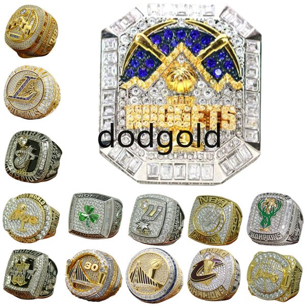 Designer-Ring-Set zur Basketball-Weltmeisterschaft, luxuriöse 14-karätige Goldnuggets, Team JOKIC Champions-Ringe für Männer und Frauen, Diamant-Stern-Schmuck