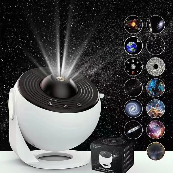 13 em 1 Projector Starry Planetarium Galaxy Projecor Star Projector 13 Folhas de Cinema Meet Fantasy of Starry Sky Extreme Romântico para o quarto