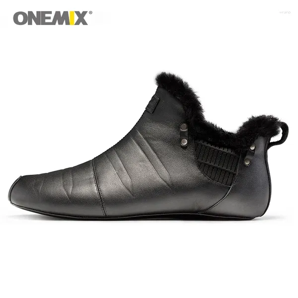 Sapatos de caminhada Onemix Mantendo quente para homens em ambientes internos sem cola Chinelos de trekking ecológicos ao ar livre