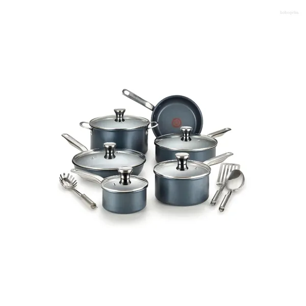 Set Di Pentole Platinum Antiaderente Set 14 Pezzi Collezione Endurance Acciaio Inossidabile