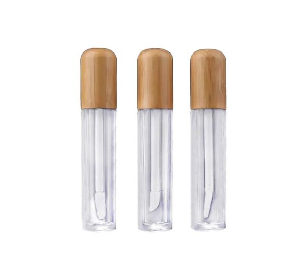 5ml Vintage Bamboo Lip Gloss bottiglia di imballaggio riutilizzabile Balsamo per labbra Tubo vuoto Contenitore cosmetico Imballaggio Pennello per labbra Tubi fai da te7390239