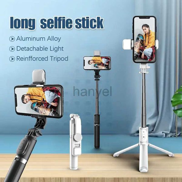 Selfie Einbeinstative FANGTUOSI Neue Lange Drahtlose Bluetooth Selfie Stick Faltbare Mini Stativ Auslöser Fernbedienung für Ios Android Heißer 24329