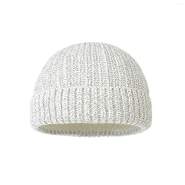 Berretti Cappelli con toppa di cavolo Cappello da notte riflettente per adulti Autunno Inverno Cappello caldo lavorato a maglia alla moda