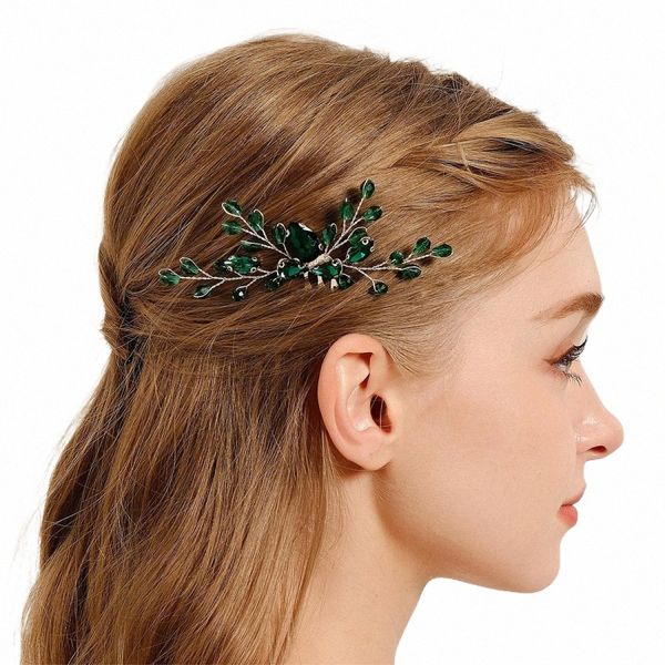 handgemachte Kupferdraht Kristall Haarkämme Fi Hochzeit Braut Kopfschmuck Brautjungfer Haar Accories z5GQ #