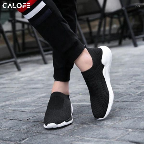 Sapatos de caminhada Calofe 2024 respirável preto masculino tênis esporte ao ar livre profissional atlético sapato esportivo amortecimento