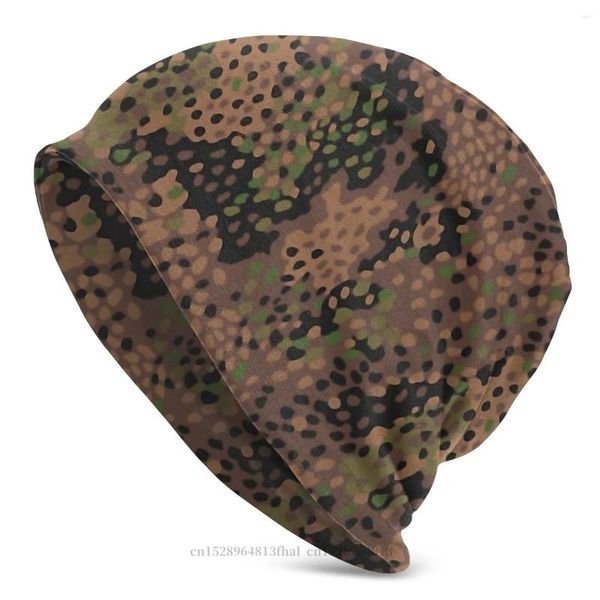 Berets Camo Camouflage Army Skullies Beanies Caps M44 Pea Dot Strickmütze Winter Warme Motorhaube Hüte Männer Frauen Unisex Ski Cap