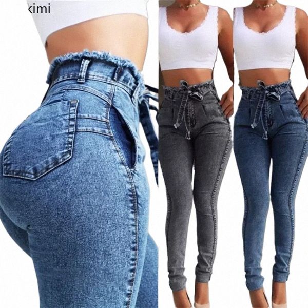 Novo 2024 mulheres sexy calças de brim de cintura alta denim harem calças jeans para mulheres streetwear plus size calças jeans magros feminino S-5XL l6a9 #