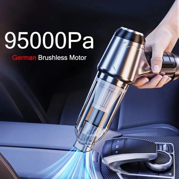 Hulpmiddelen 95000pa Wireless Car Cleaner Forte sucção handheld Auto Vacuum Home Car Dual Uso Dual