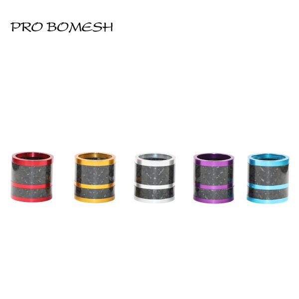 Çubuklar Probomesh 1 Set Alüminyum + 4axis Çapraz Sarma Kilit Nutt Balıkçılık Makarası Koltuk Dekoratif Trim Diy Fishing Rod Bileşen Aksesuar