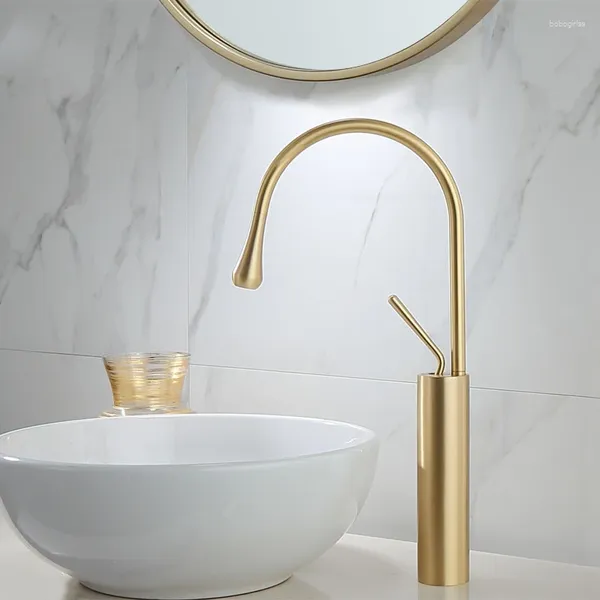 Смесители для раковины в ванной комнате, матовый золотой современный смеситель для раковины, однорычажный смеситель для кухни