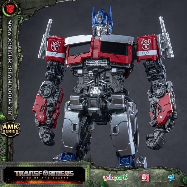 Yolopark Transformers Toys Optimus Prime Action Figure, Rise of the Beasts, 7.87 inç önceden monte edilmiş model kiti bir seri