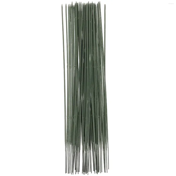 Flores decorativas 50pcs Floral Wire Arte Artificial Flor Frowing for DIY Artesanato Florista Arranjos de Floristas