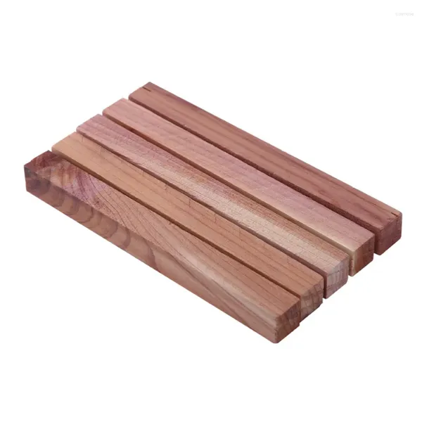 Scatole di archiviazione 10 pezzi Bug Cedar Blocchi di legno Blocchi Natural Cedarwood Abiti