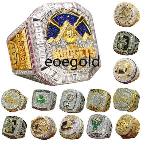Designer World Basketball Championship Ring Set Luxury 14K Gold 2023 Nuggets JOKIC Champions Anelli per uomo Donna Diamond Star Jewelrys