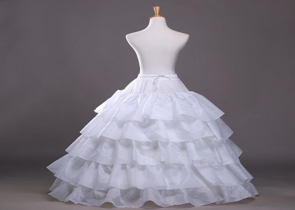 2016 Neuer Ballkleid-Petticoat, weißer Krinoline-Unterrock, Hochzeitskleid, Slip-3-Reifen-Rock, Krinoline für Quinceanera-Kleid, günstig 4875864