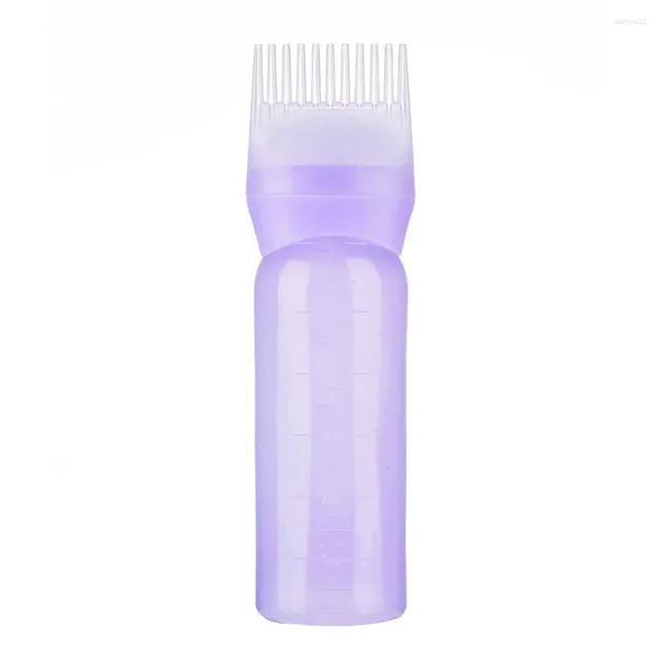 Garrafas de armazenamento aplicador de tintura de cabelo escova tingimento shampoo garrafa óleo pente coloração ferramentas estilo