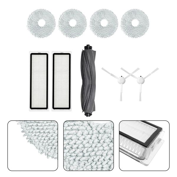 Escovas principais filtros escova lateral mop pano kit para dreame bot l10s pro l10s ultra s10 s10 pro aspirador de pó peças acessórios