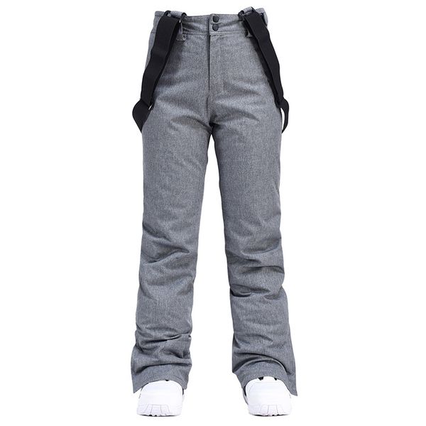 Pantaloni da sci BIB per uomo e donna Outdoor di alta qualità antivento impermeabile caldo colpo di stato pantaloni da neve invernale da snowboard marca J240329