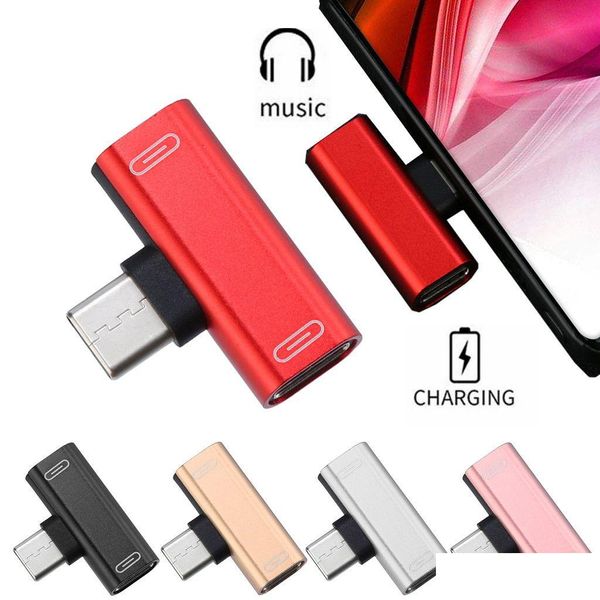 Cep Telefonu Adaptörleri O Adaptör Kulaklık Çift-C Tip Müzik Şarj OS 2 İçerik 1 Şarj Cihazı Kulaklıklardan KAHRAMAN USB C Şarj Bırak Teslimat Telefonu Otjus