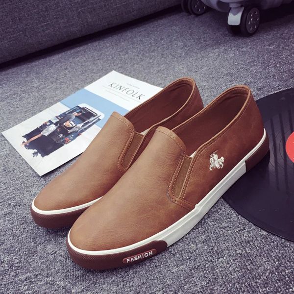 Schuhe Herren atmungsaktiv hochwertige Freizeitschuhe PU Leder Casual Schuhe auf Männer Mode Flats Loafer Neuankömmlinge niedriger Preis