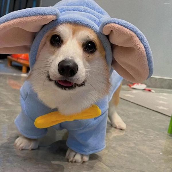 Vestuário de cachorro Elefante Traje de Halloween Pet Cosplay Roupas Cat Hoodie Casaco Cães Quentes e Inverno