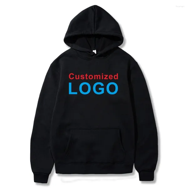 Hoodies femininos logotipo personalizado multicolorido pulôver moletom equipe esportiva escola família design traje especial personalizado sudadera hombre