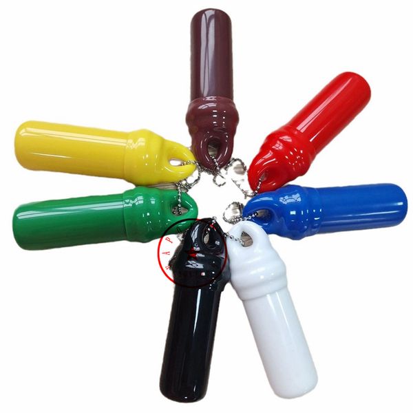 Ultimo fumo colorato PVC erba tabacco pillola Stash Case portatile innovativo cilindro sigillato impermeabile scatola di immagazzinaggio contenitore tascabile supporto per pipe DHL