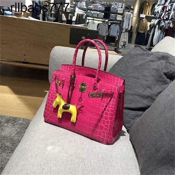 Bk designers bolsas de couro sacos de couro padrão de crocodilo da frança bolsa de couro real das mulheres um ombro bens de luxo doce high-end