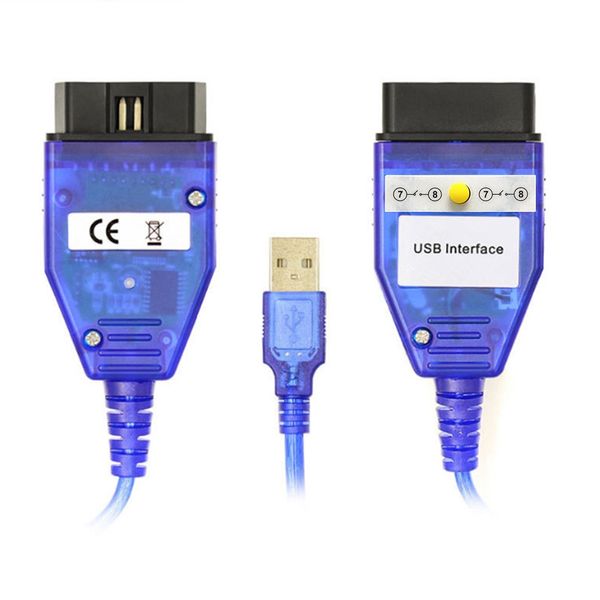 Für BMW INPA Neue USB -Kabel für BMW K+DCAN USB -Schnittstellendiagnosewerkzeug für BMW E46 K+CAN K CAN FTDI FT232 CHIP OBD2 -Scanner