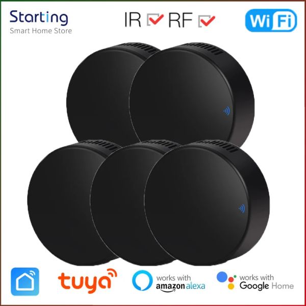 Steuerung Universal 2 In 1 WiFi RF + IR Schalter Für Tuya Smart Home RF/IR Geräte Für Klimaanlage TV Funktioniert Mit Alexa Google Hause