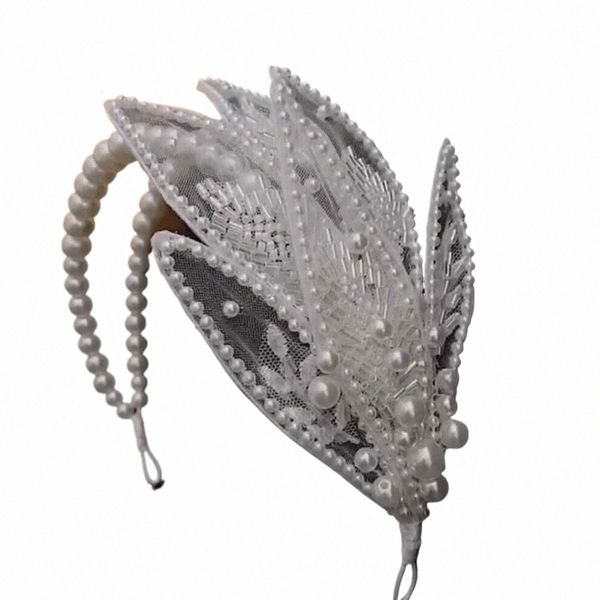 Оригинальная повязка для волос с кристаллами в виде листьев, женская повязка на голову, свадебная тиара, образец свадебных аксессуаров для волос 87cF #