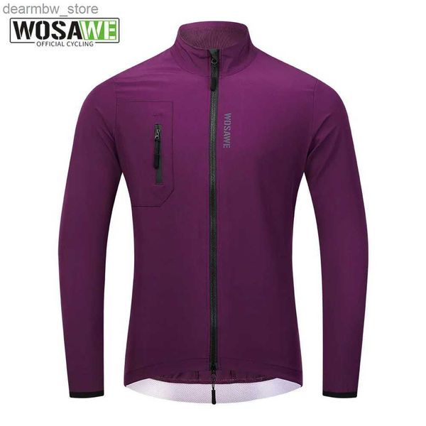 Jaquetas de ciclismo Wosawe Mens Outdoor Cycling Jacket Sports Waterproof Quick Dry Windbreaker Running Sun Protection Bicicleta Clothing24329