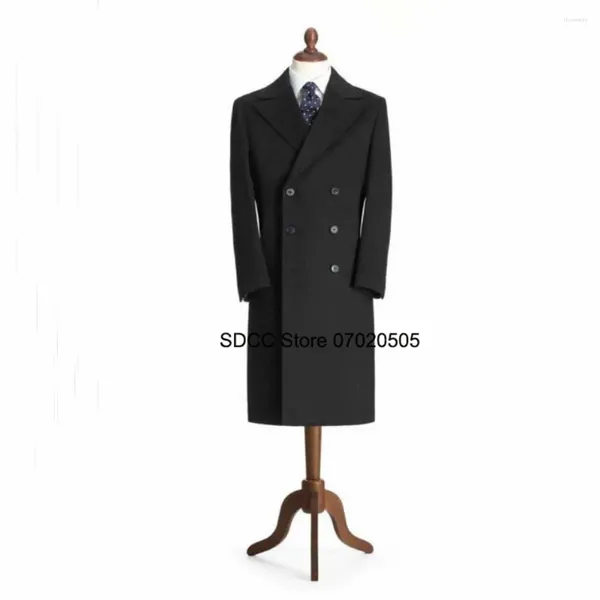 Abiti da uomo Cappotto di lana Giacca slim monopetto di lana Casual Giacca a vento personalizzata per feste Lungo inverno Scelta uomo Offerte Cappotti