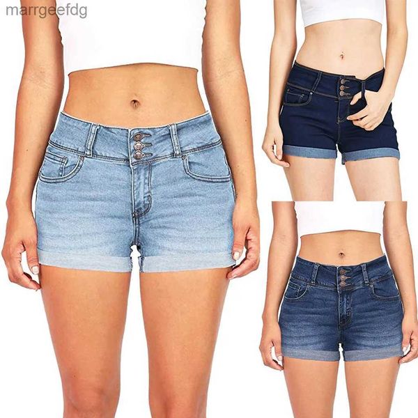 Damen Shorts Jean Womens Low Waisted Plus Size Washed Ripped Hole Short Mini Jeans Denim Hosen Dropshiping 240329