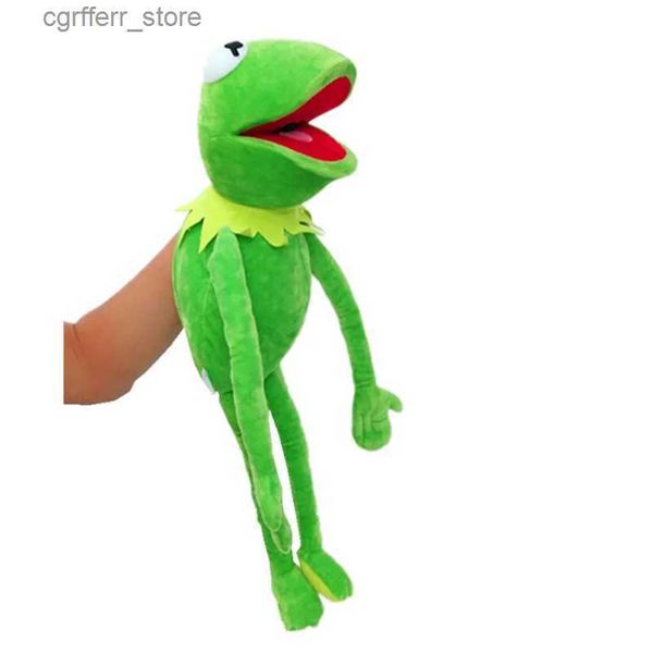 Gefüllte Plüschtiere Puppenanzeige 60 cm Kermit Frog Puppet Füllspielzeug Geburtstagsgeschenk für Ihr Kind240327