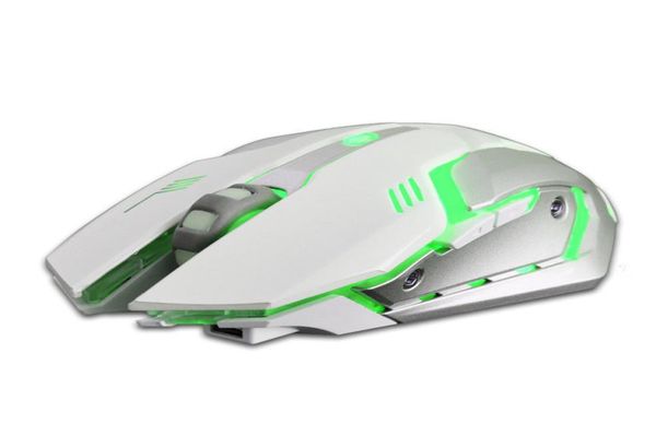 Mouse da gioco wireless originale autentico WOLF X7 7 colori Mouse da gioco ottico con retroilluminazione a LED 24GHz per Windows XPVista7815220547