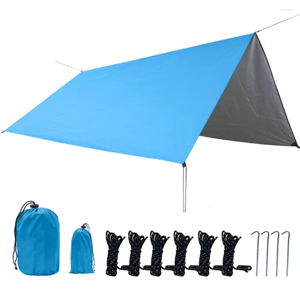 Палатки и укрытия, брезентовая палатка для кемпинга, навес с серебряным покрытием, солнцезащитный крем, непромокаемый козырек, сверхлегкое портативное оборудование для пикника