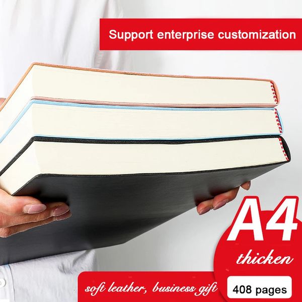 Kann graviert werden, A4A5B5, verdicktes Notizbuch, einfarbig, Studententagebuch, Geschäftstreffen, Protokoll, Notizblock, Betreffnotizen 240329